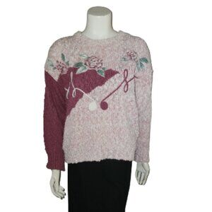 Vintage Hunters Glen Pastel Acrylic Sweater || EUC || M